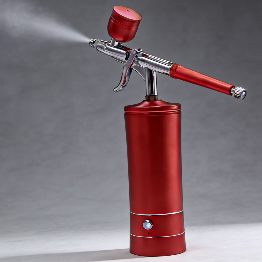 Airbrush Kit With Mini Compressor - Alat Semprot Nirkabel Isi Ulang yang