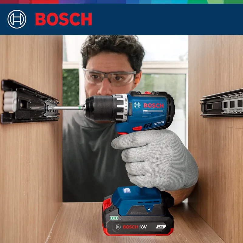 Brushless Cordless Electric Drill 18V - BOSCH GSR 18V-52 PRO Bor Obeng