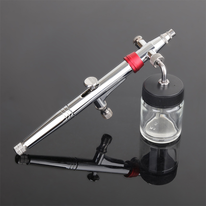 Airbrush Kit With Mini Compressor - Pena Airbrush Rotary Aksi Ganda Kapasitas