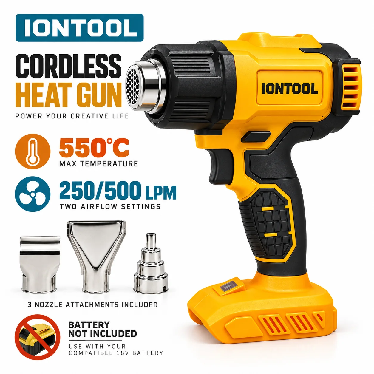 Cordless Heat Gun For Shrink Tubing - Pistol Pemanas Tanpa Kabel dan Tanpa