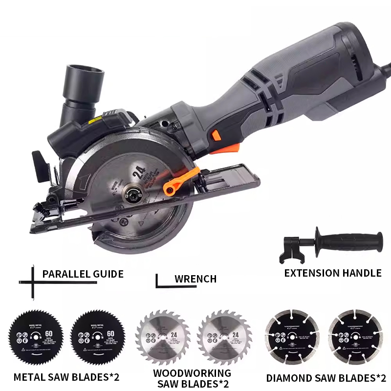 Mini Table Saw For Woodworking - Gergaji Bundar Multifungsi dengan Panduan Laser