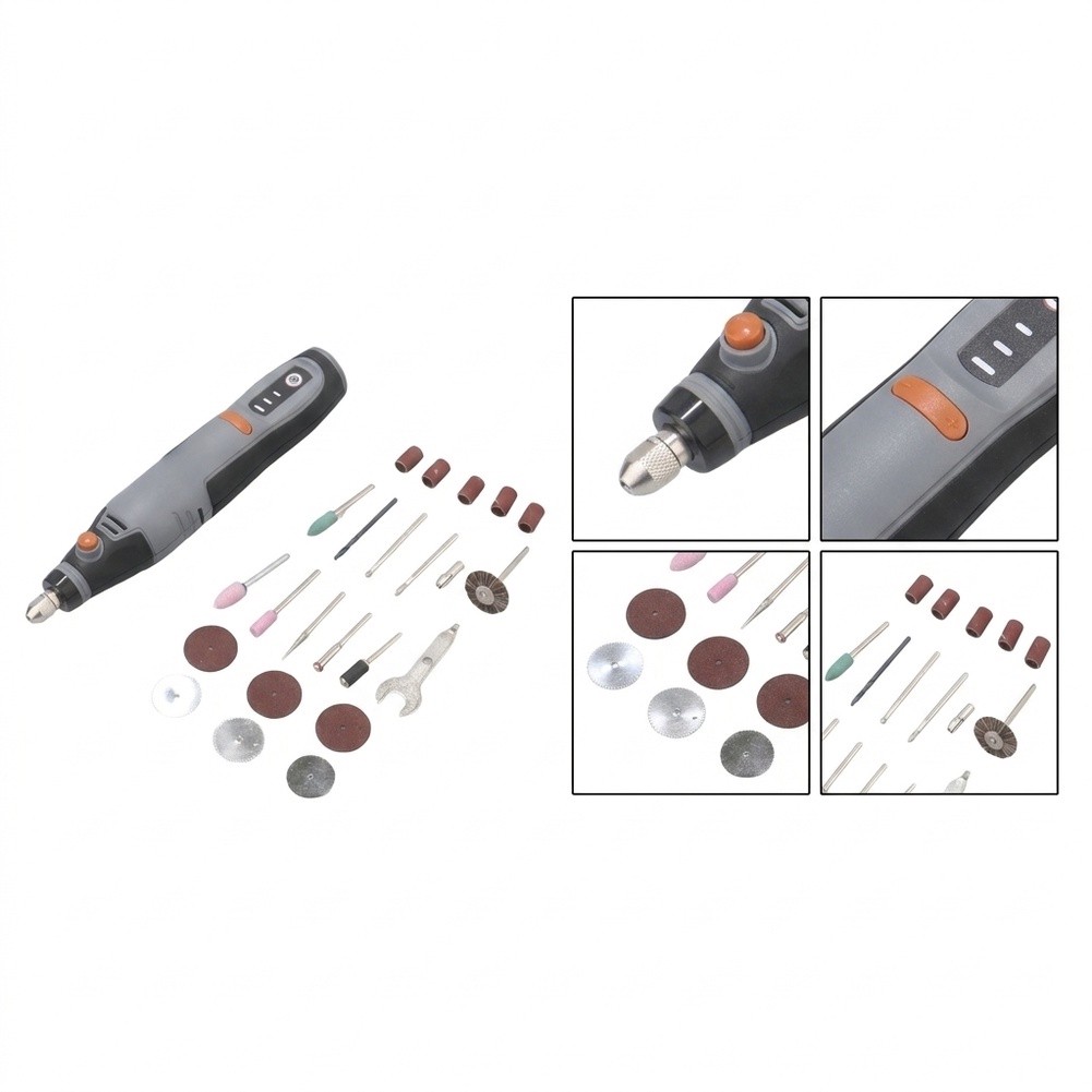 Set Peralatan Bor Putar Nirkab - Cordless Rotary Tool Kit Accessories ulasan dan harga