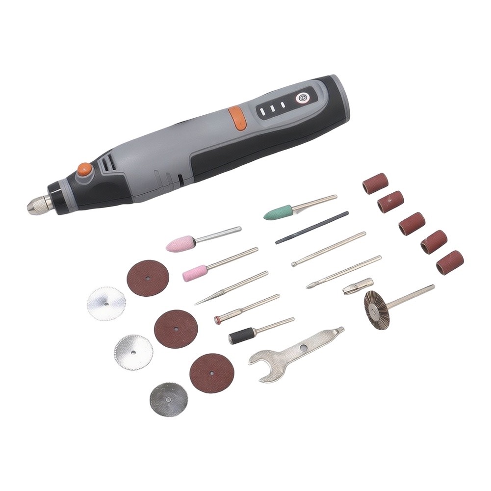 Set Peralatan Bor Putar Nirkab - Cordless Rotary Tool Kit Accessories ulasan dan harga