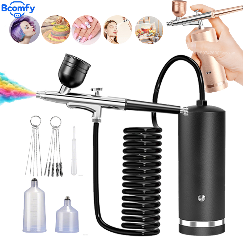 Airbrush dengan Kompresor, Air - Airbrush Kit With Mini Compressor ulasan dan harga