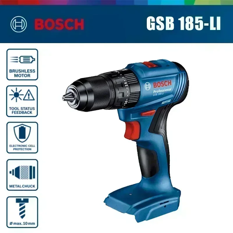 Bosch GSB 185-LI, Bor Listrik  - Brushless Cordless Electric Drill 18V ulasan dan harga
