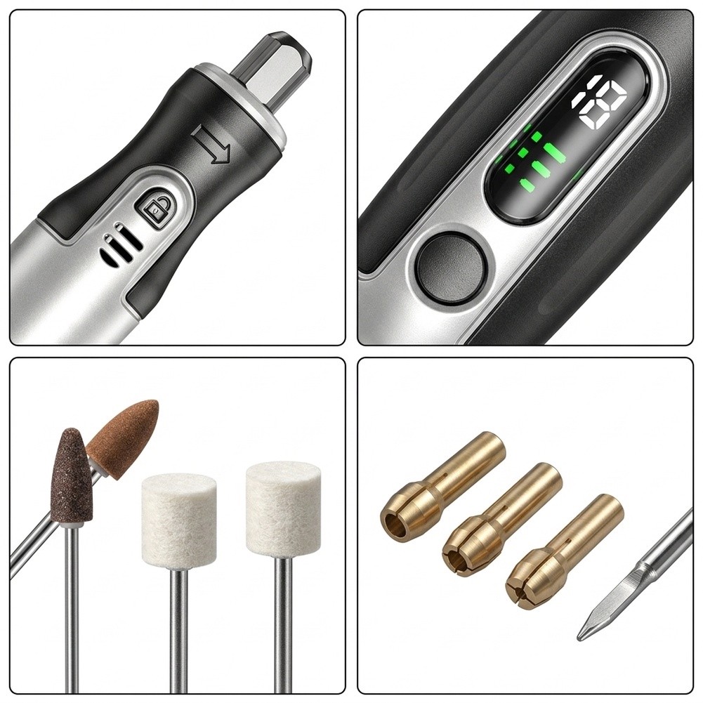 Kit Alat Rotary Elektrik Tanpa - Cordless Rotary Tool Kit Accessories ulasan dan harga