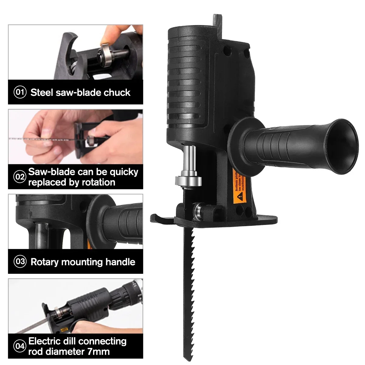 Adaptor Gergaji Bolak-balik Po - Reciprocating Saw Attachment Drill ulasan dan harga