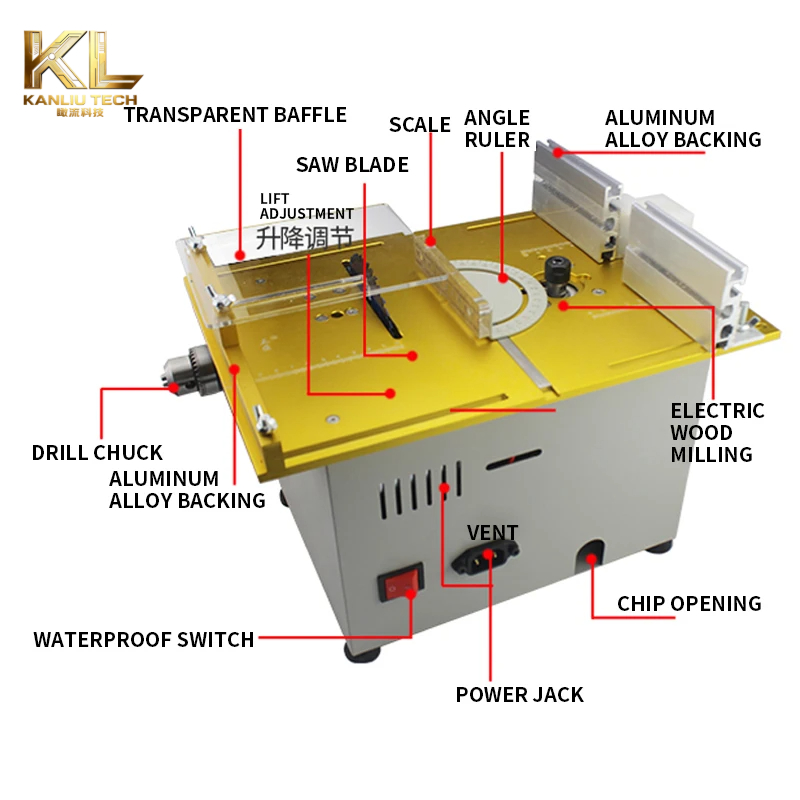 Mesin Pemotong Kayu T7 Mini, G - Mini Table Saw For Woodworking ulasan dan harga