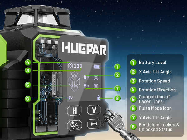 2026 Huepar W04CG Laser Hijau  - Laser Level 16 Lines 4D Green ulasan dan harga