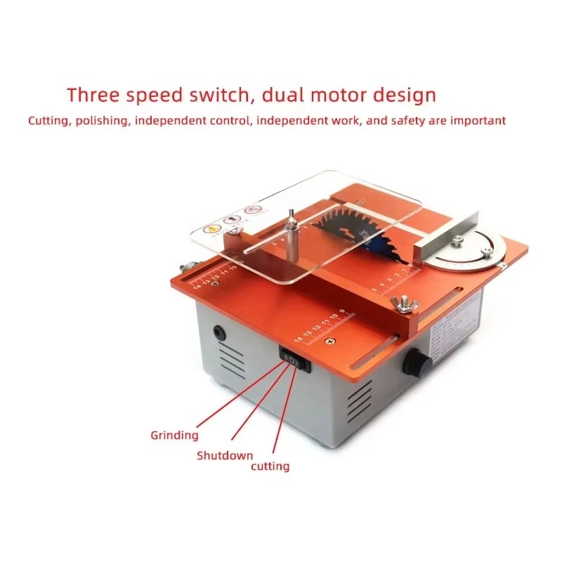 Mesin Gergaji Meja Mini Alumin - Mini Table Saw For Woodworking ulasan dan harga