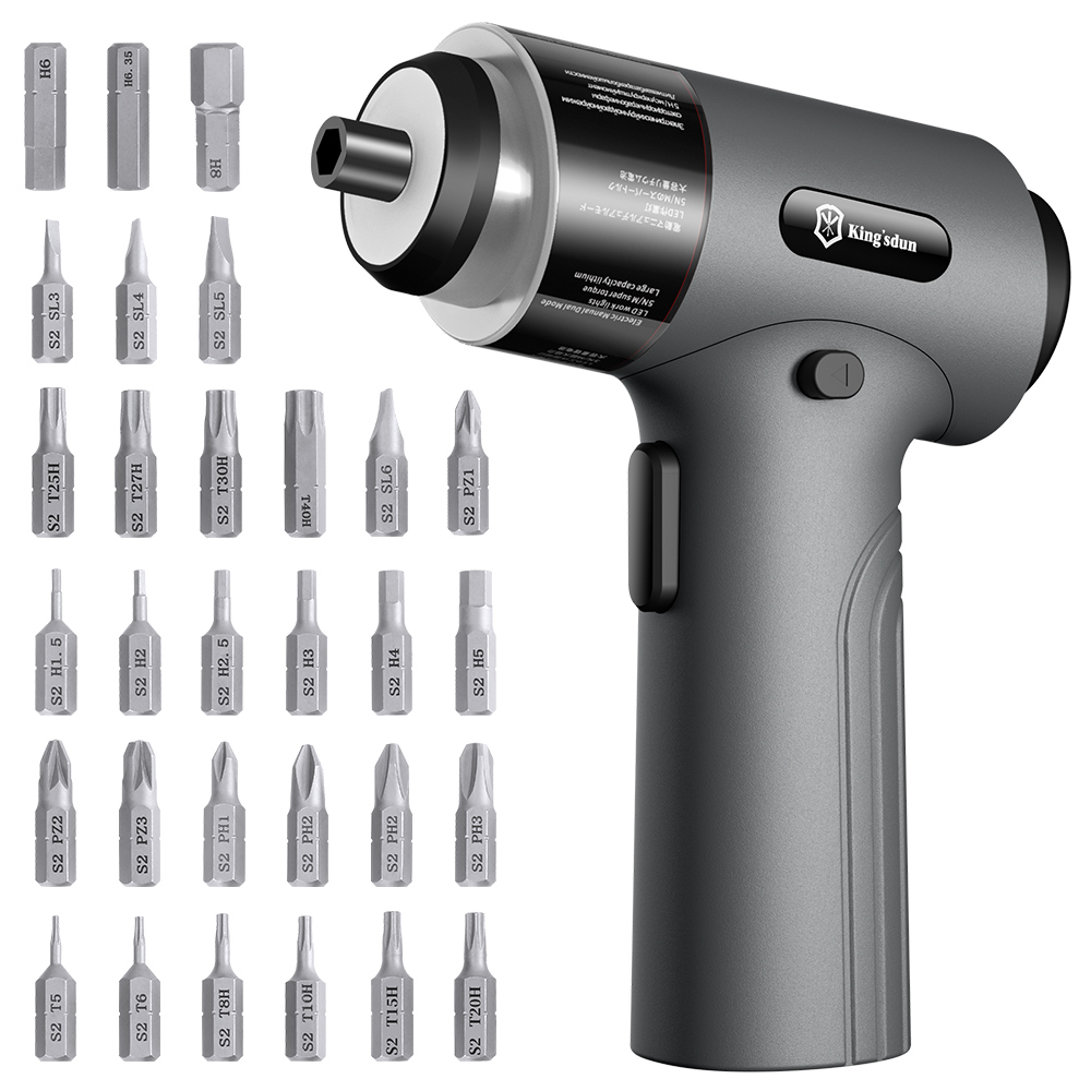 Obeng listrik tanpa kabel, Kit - Electric Screwdriver Rechargeable Usb ulasan dan harga