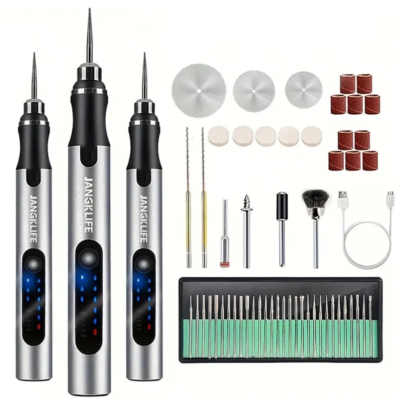 Kit alat ukir putar elektrik U - Cordless Rotary Tool Kit Accessories ulasan dan harga
