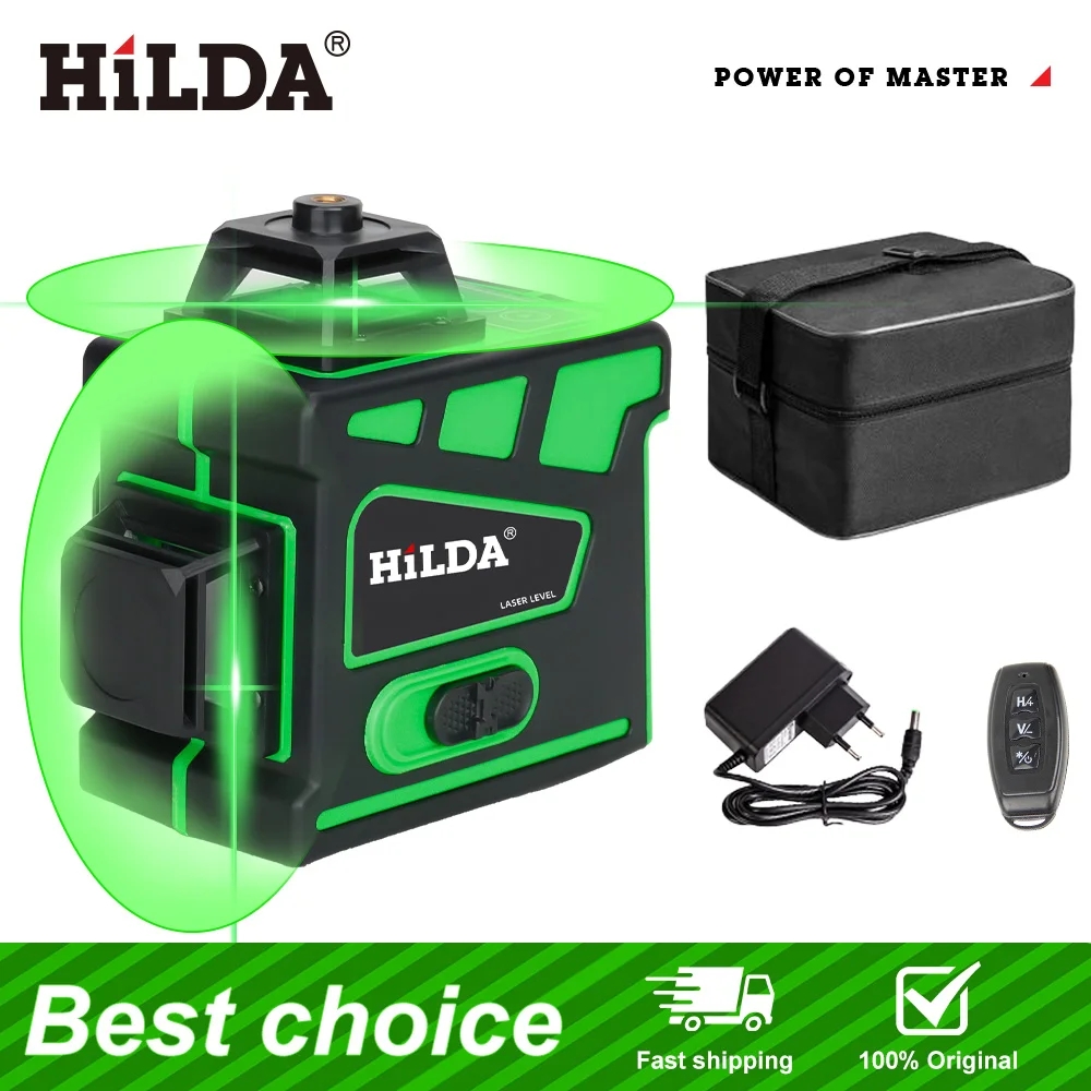 HILDA 16/12 Garis Laser Level  - Laser Level 16 Lines 4D Green ulasan dan harga