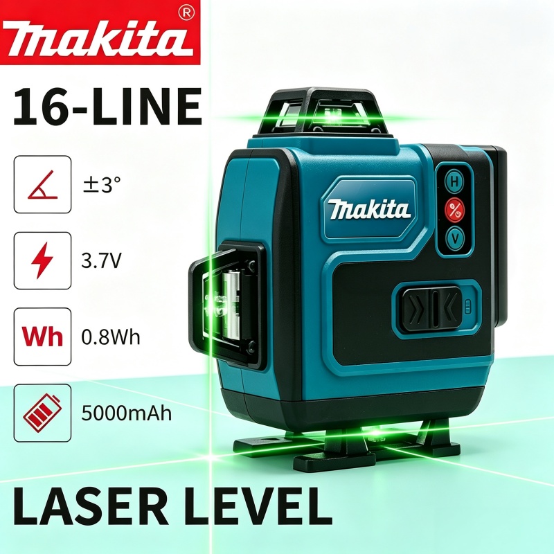 Baterai Makita 40V 5.0Ah Max,  - Laser Level 16 Lines 4D Green ulasan dan harga
