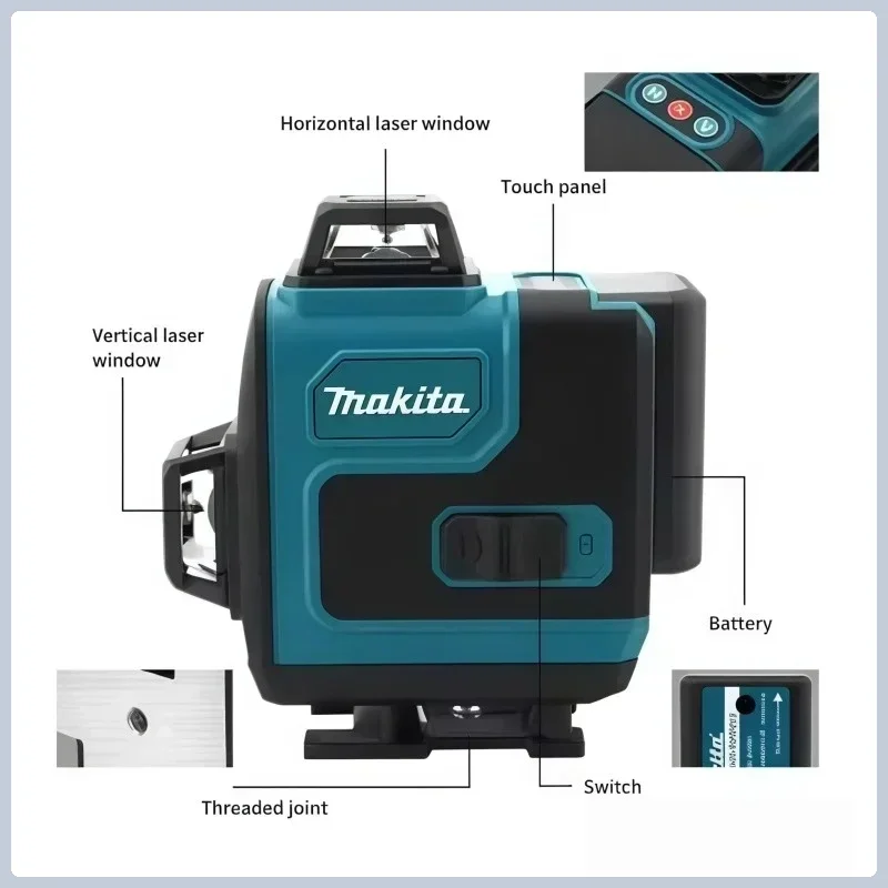 Baterai Makita 40V 5.0Ah Max,  - Laser Level 16 Lines 4D Green ulasan dan harga