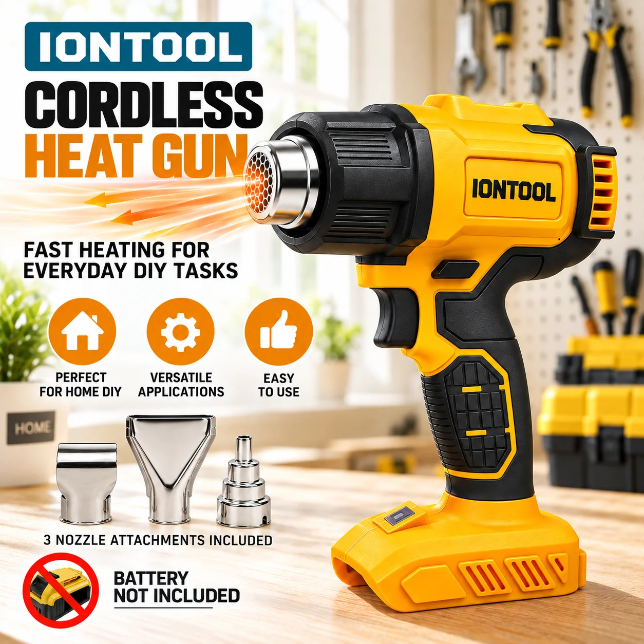 Pistol Pemanas Tanpa Kabel dan - Cordless Heat Gun For Shrink Tubing ulasan dan harga